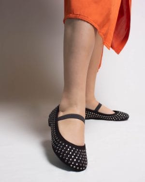 Emma Preto Tecido Pedraria